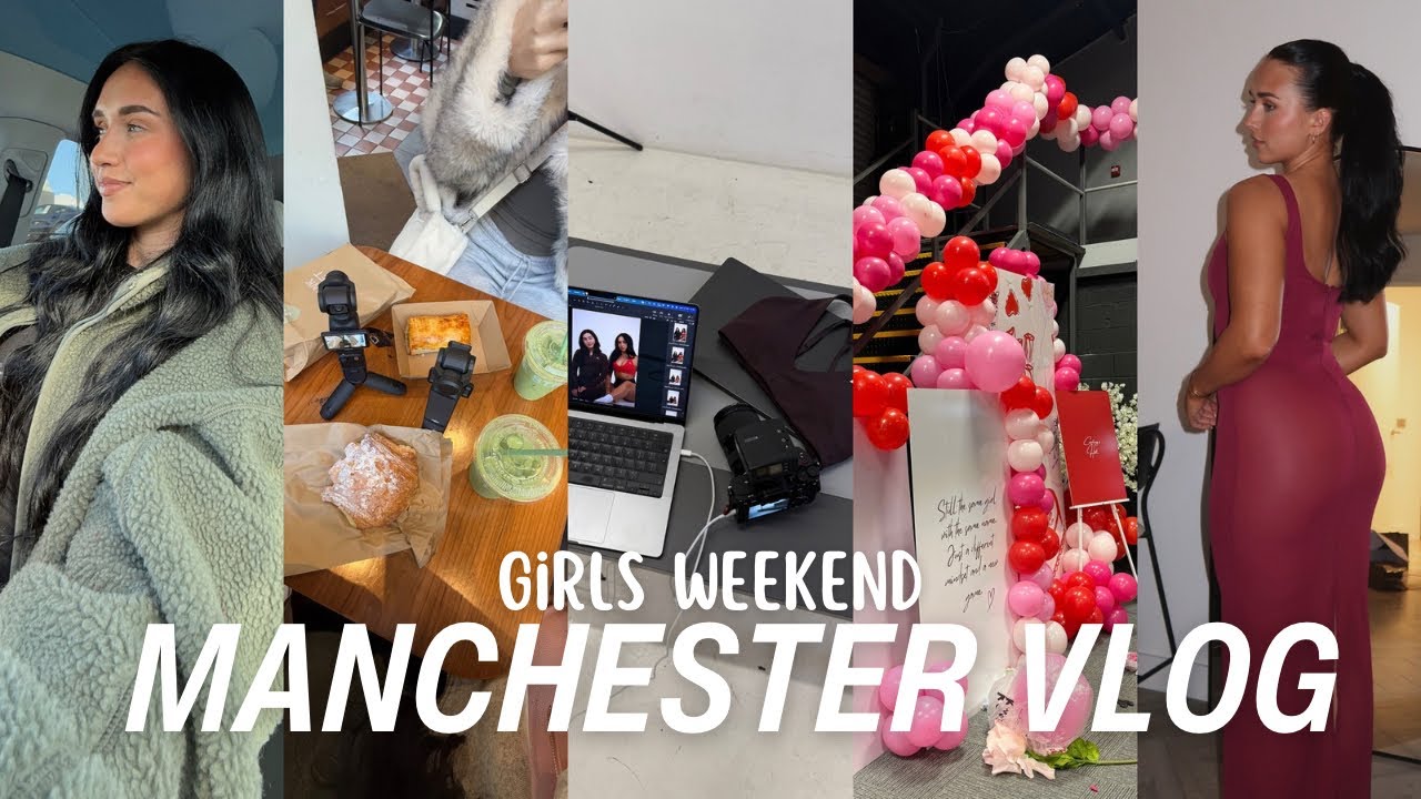 WEEKEND VLOG | trip to Manchester, events, shoots, galentines | Meg Branch