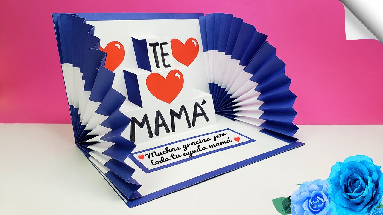 🌼Hermosa Tarjeta POP UP  para el día de la madre/MUJER💖 Mother's Day Card 🌷 Card Women's Day