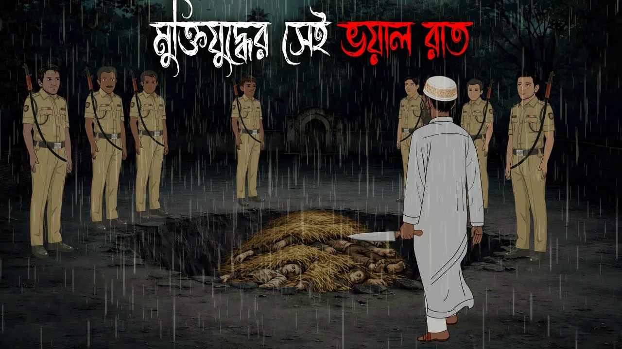 মুক্তিযুদ্ধের সেই রাতে | Bhuter Cartoon | Bengali Horror Cartoon | Bangla Bhuter Golpo | Sonar Ayna