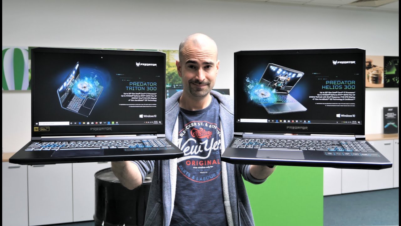 Acer Triton 300 vs Helios 300 (2020 Models) | 10th Gen Intel, 240Hz Gaming Laptops