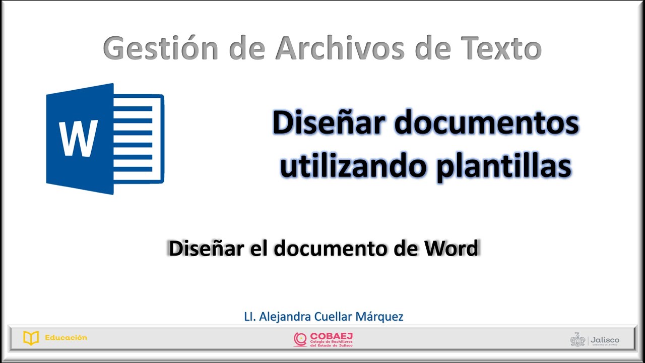 Crear diseño para una plantilla a partir de un documento en blanco en Word.