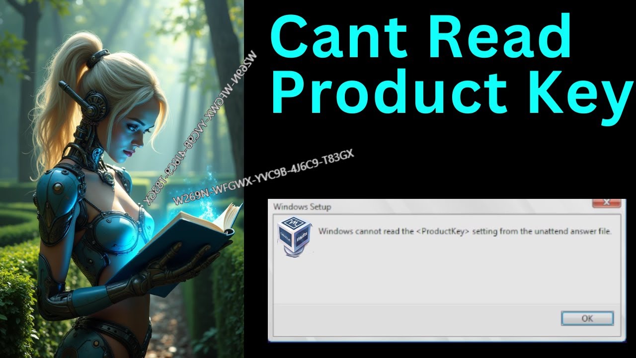 Windows Cannot Read The Product Key Setting From The Unattend Answer File | VirtualBox