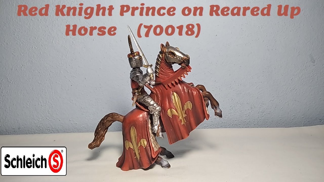 Schleich World of Knights Red Knight Prince on Reared Up Horse (70018) Review!