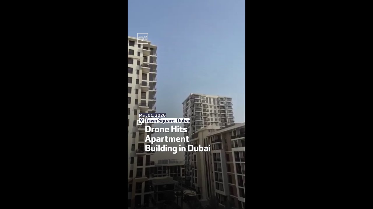Drone Hits Apartment Building In Dubai