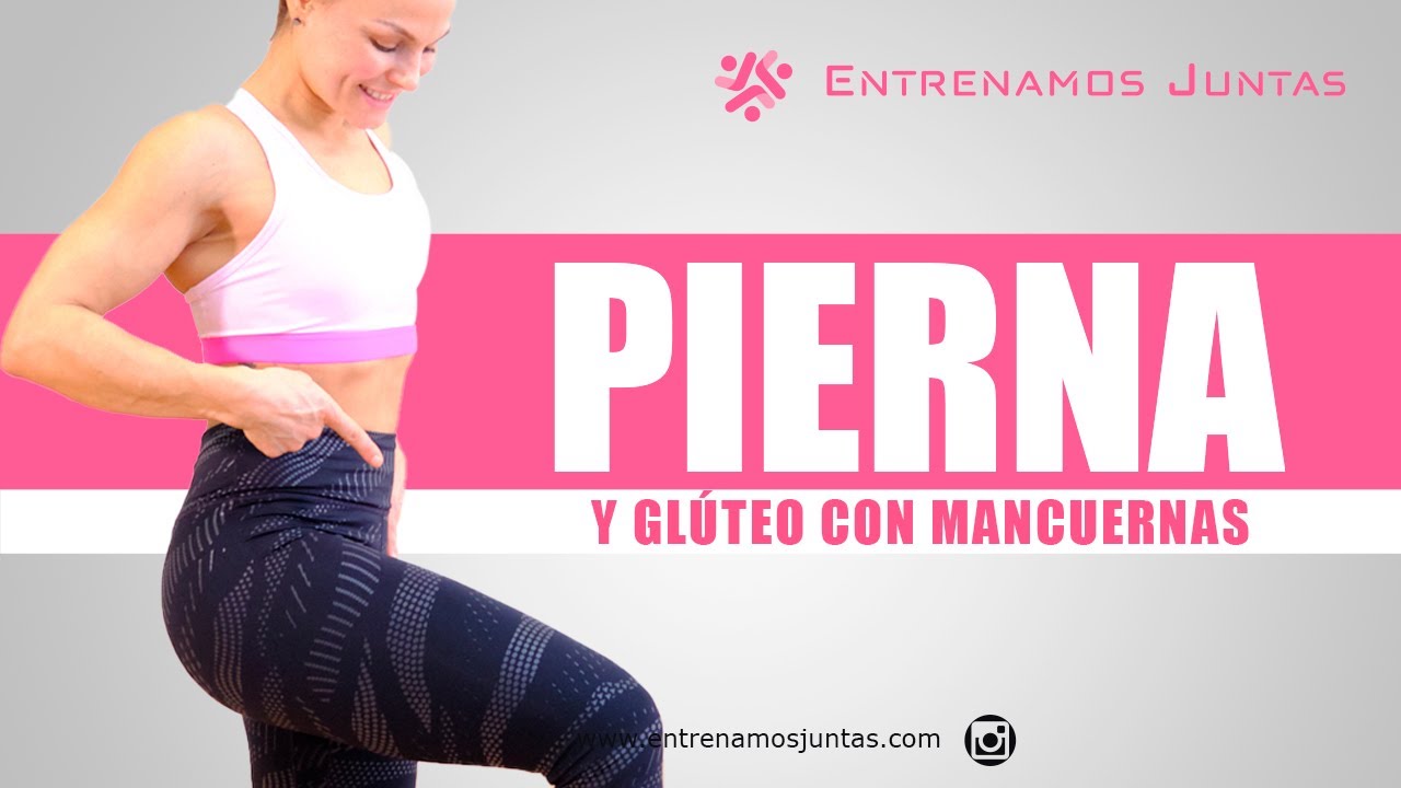 Rutina de PIERNA Y GLÚTEOS con mancuernas.
