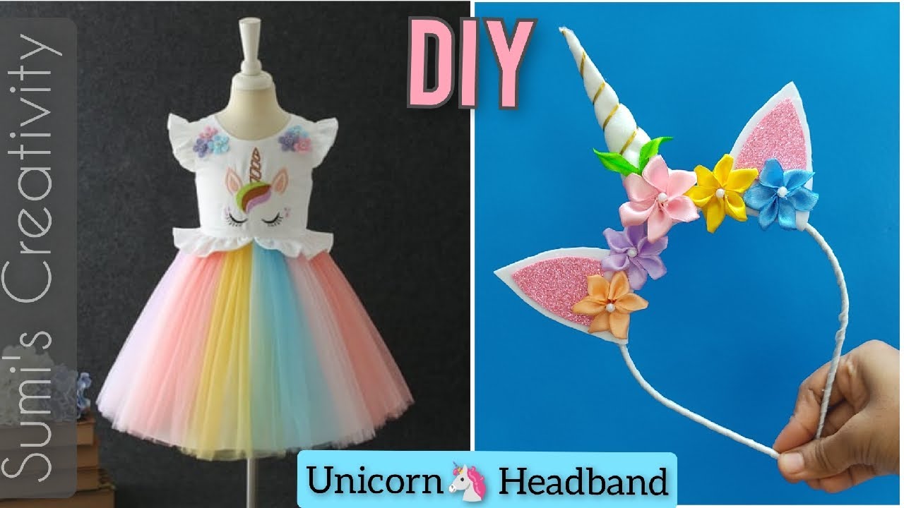 DIY Unicorn Headband || Unicorn Hair Band || Unicorn Hair Bands DIY  | How to Make Hair Band At Home