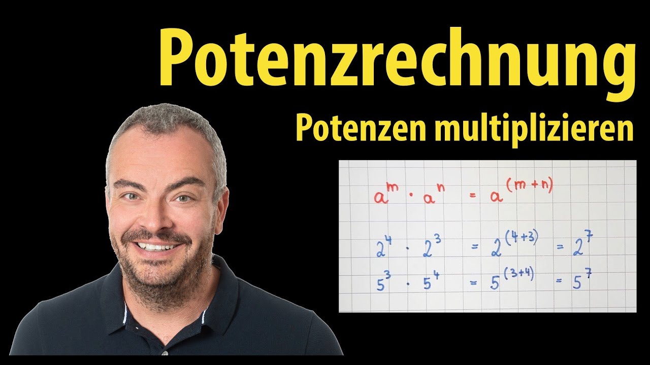 Potenzen multiplizieren mit gleicher Basis oder gleichem Exponenten | Lehrerschmidt