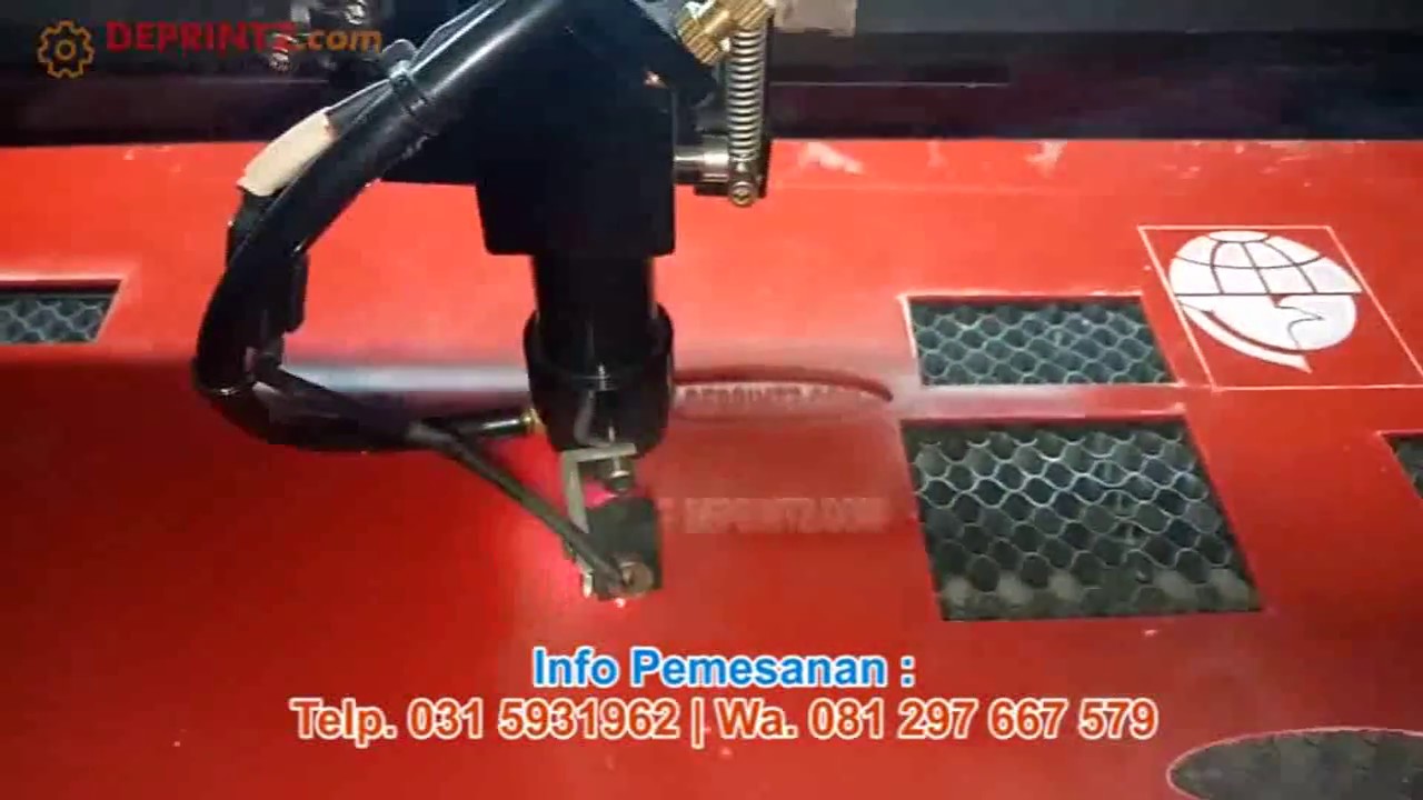Demo MESIN LASER CUTTING ENGRAVING ACRYLIC MINI 5030