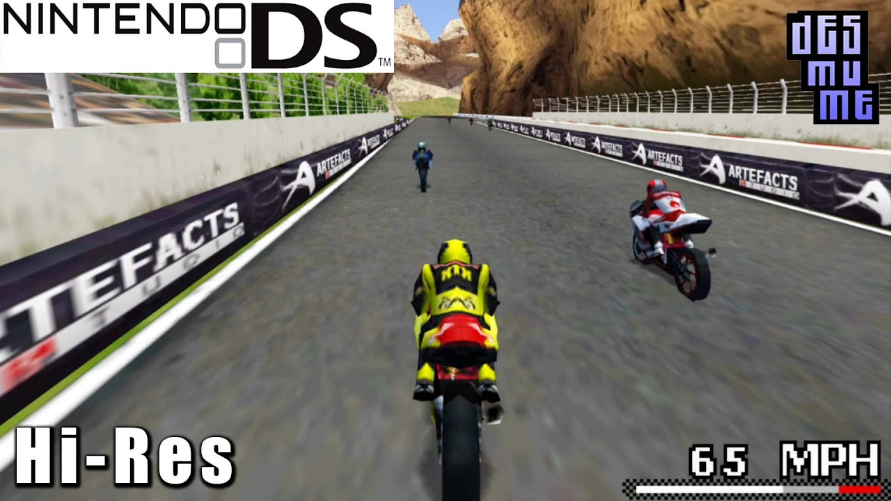 Moto Racer DS - Nintendo DS Gameplay High Resolution (DeSmuME)