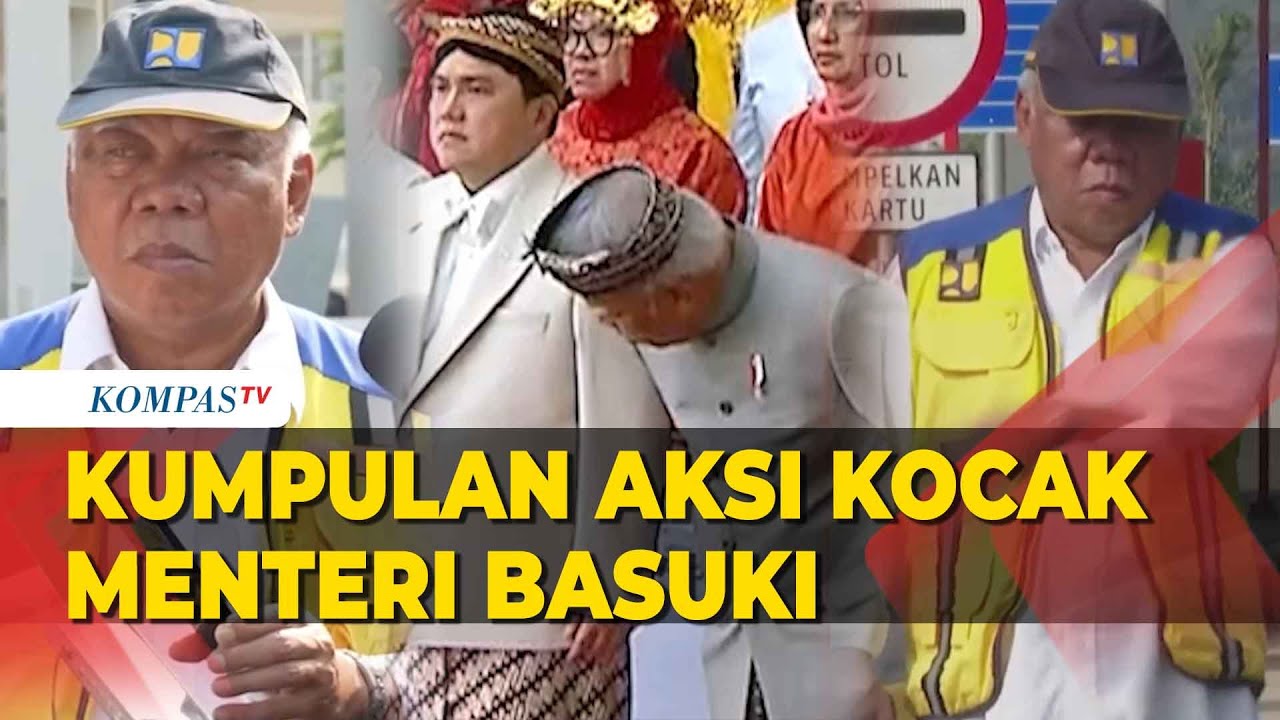 Kumpulan Aksi Kocak Menteri Basuki, dari Isengin Erick Thohir hingga Jajan Tutut