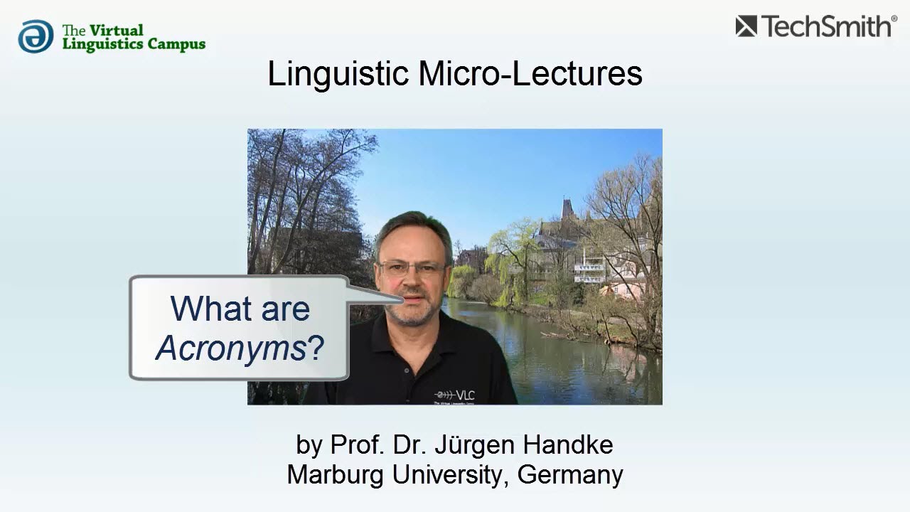 MOR_011 - Linguistic Micro-Lectures: Acronyms
