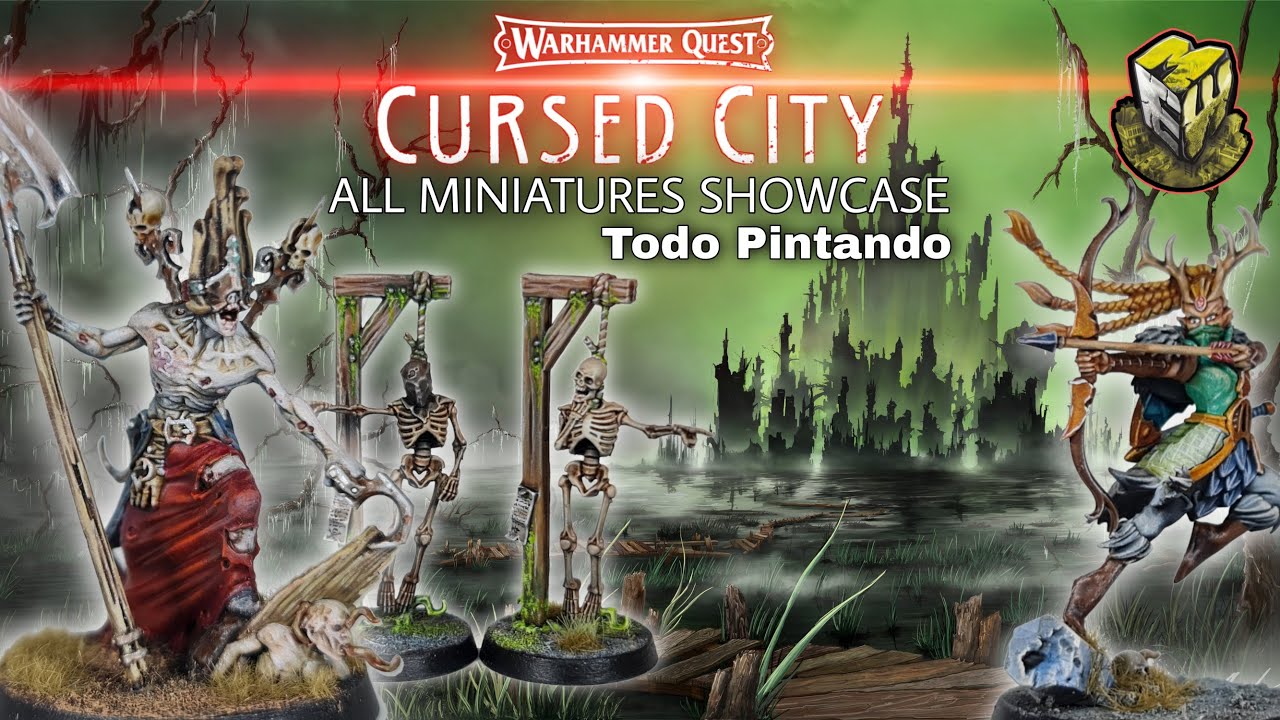 WARHAMMER QUEST: ( CURSED CITY SHOWCASE ) TODO PINTADO-ALL PAINTED ESPAÑOL LAT.