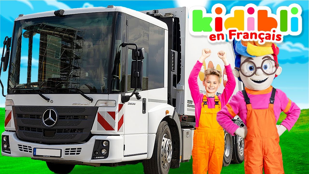 Recycle en t'amusant avec un vrai camion poubelle ! | Kidibli | Animaj Kids