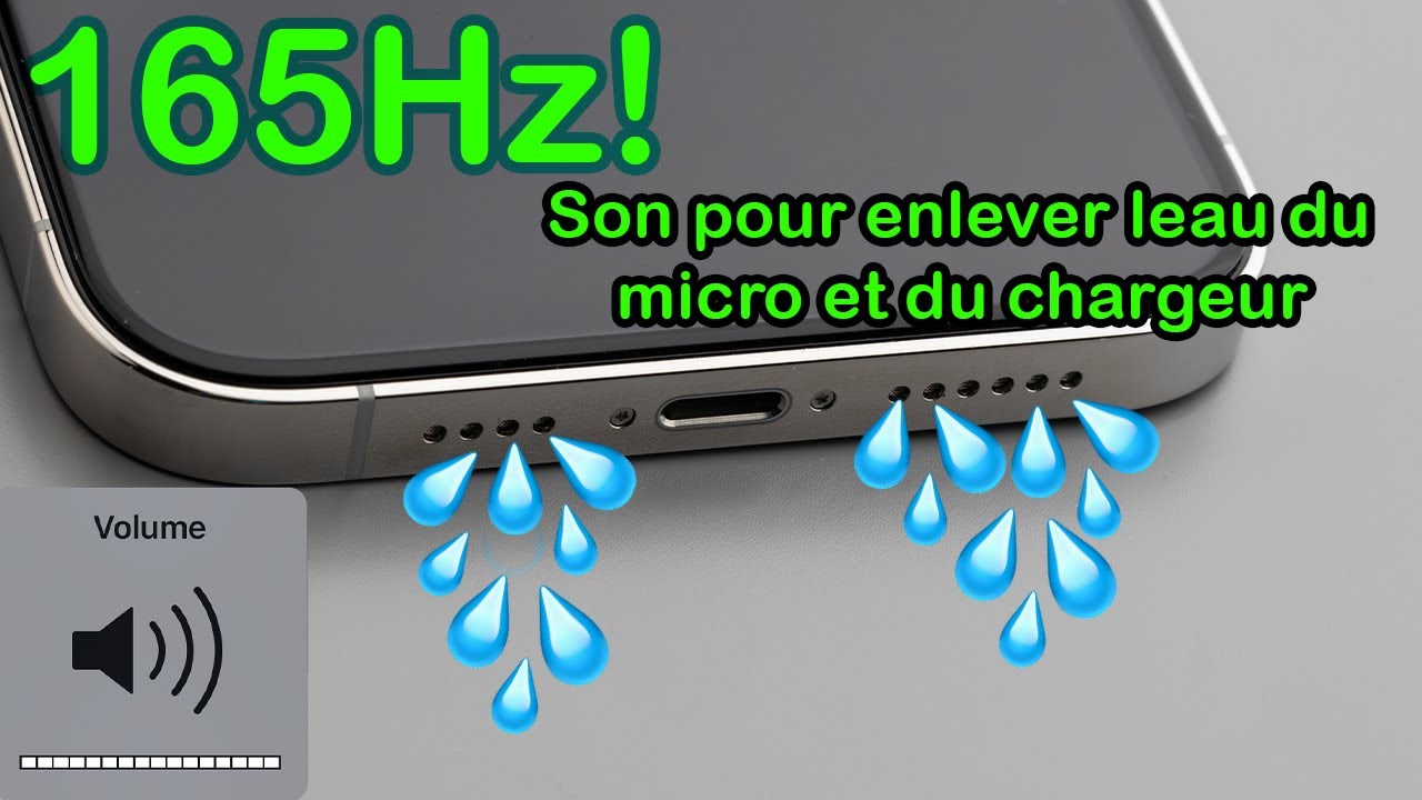 Son Pour Enlever Leau Du Micro