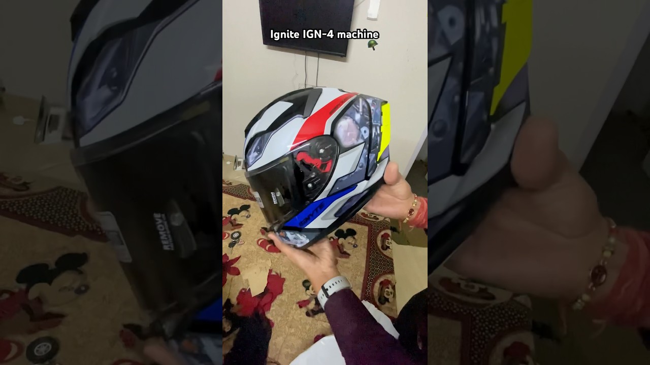 Ignite IGN-4 helmate🪖❤️ #ignite #ignitehelmate #helmate #riderhelmate #axorhelmets #vegahelmets