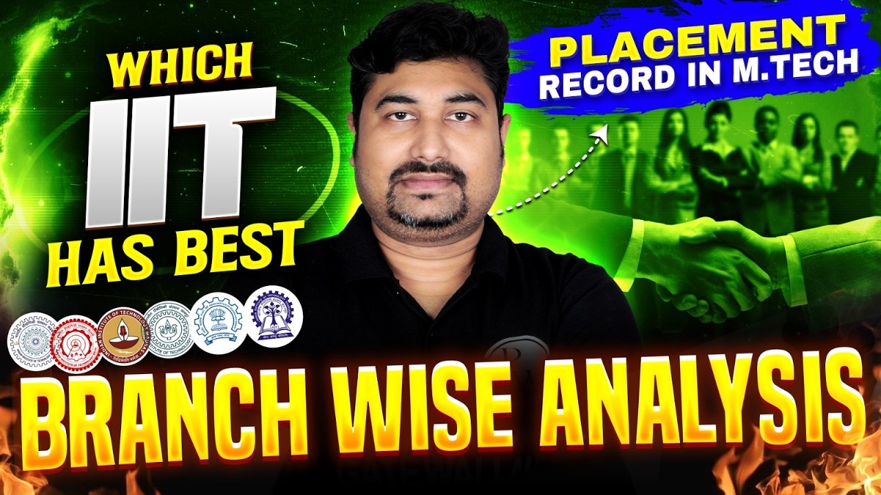 Which IIT Has Best MTech Placement? 🔥 Branch Wise Complete Analysis 2026