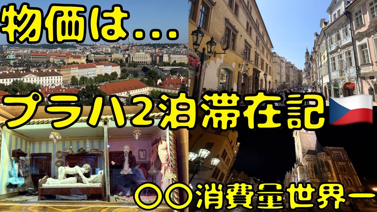 【魅力が多いプラハ🇨🇿】世界最大の城！？物価高のヨーロッパでも旅行しやすいチェコの首都に滞在すると...