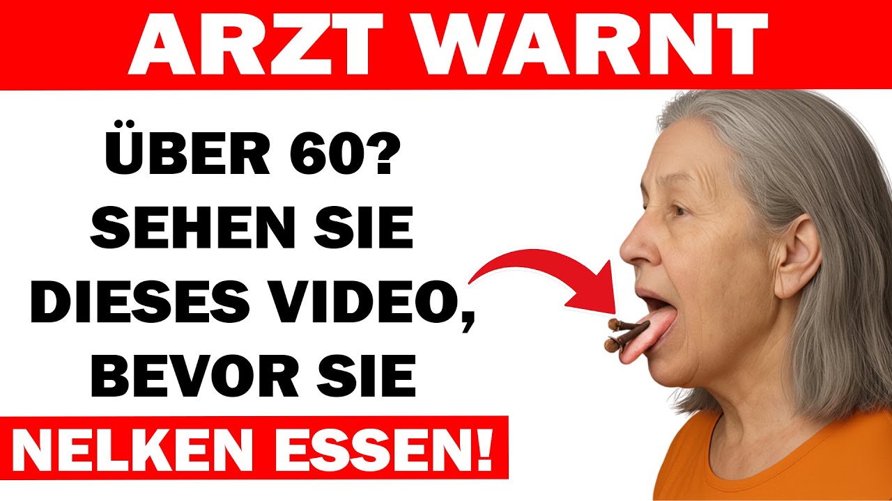 &Uuml;ber 60? Sehen Sie dieses Video, bevor Sie Nelken essen &ndash; &Auml;rzte warnen vor Risiken!
