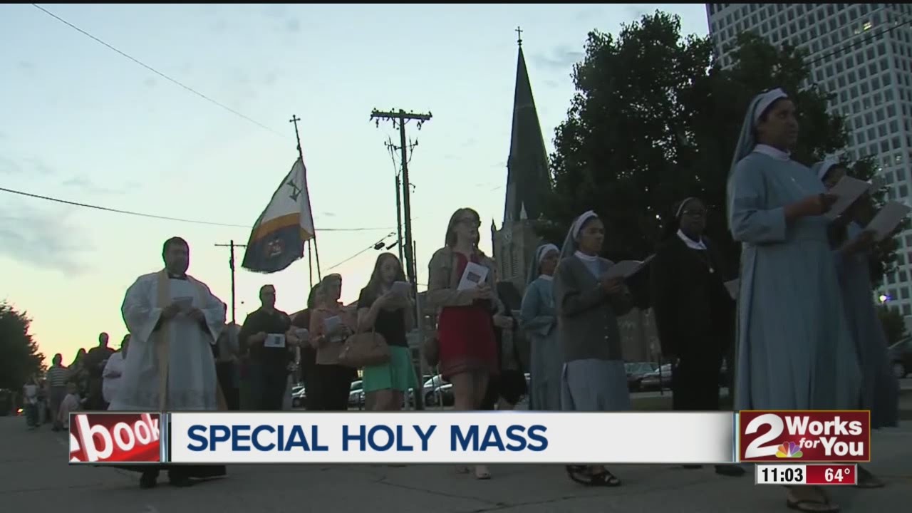 Holy Family Cathedral in downtown Tulsa holds special mass in response to Black Mass