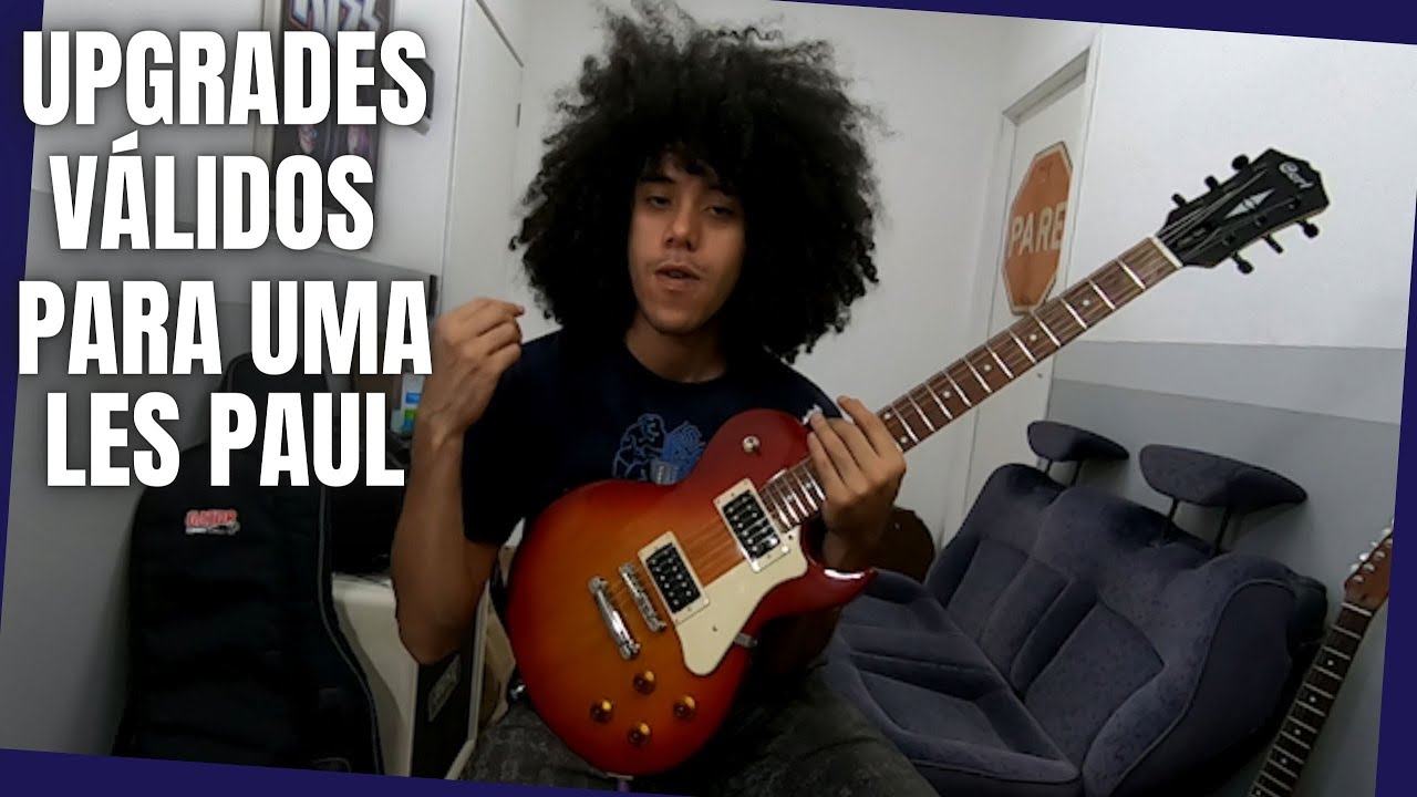 Guitarra Les Paul Cort CR100 ganhou upgrades de Tarraxas e um Nut de Osso!