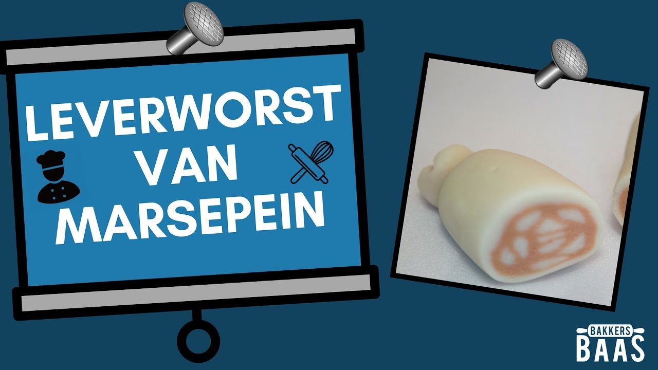Leverworst van marsepein maken