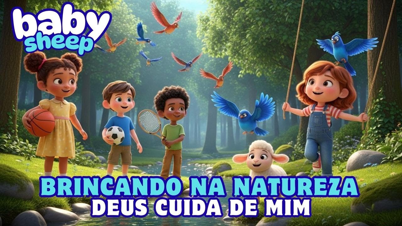 Brincando na Natureza 🌿🐦 | Amizade, Alegria e Cuidado | Canção Infantil Cristã