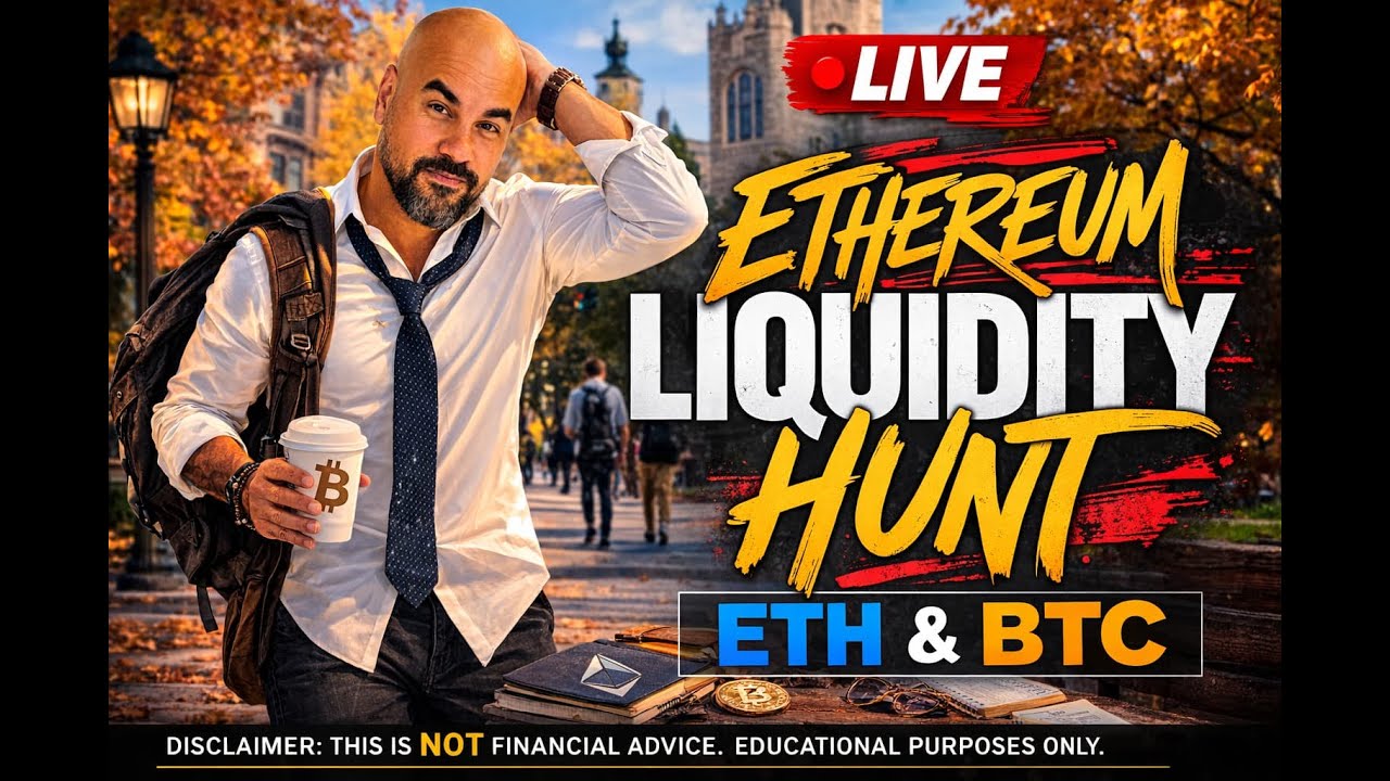 Поиск ликвидности ETH и BTC (в прямом эфире) &ndash; реальные сделки, реальные уровни, без ретроспектив...