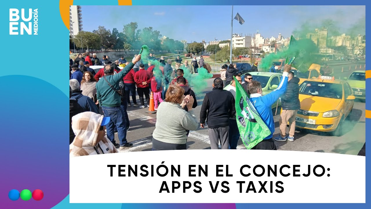 TENSIÓN en el Concejo Deliberante por la MARCHA de TAXIS contra las APPS DE VIAJE