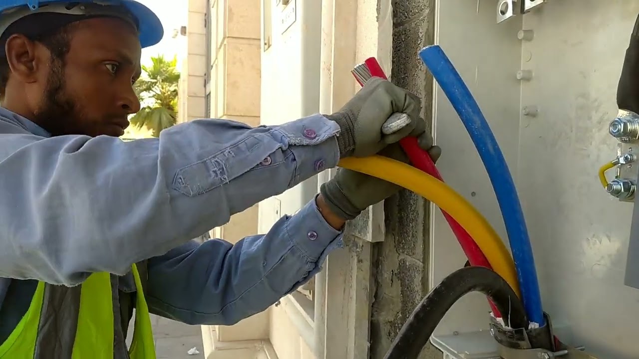 CT meter box 400 Berker cable 300 termination work