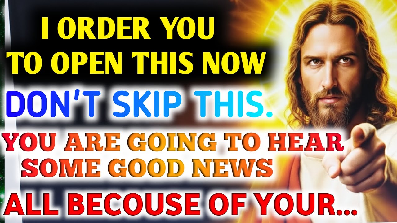 God says, I Order You to Open This Now - You Are Going to Hear Some Good News- God message | Prophet