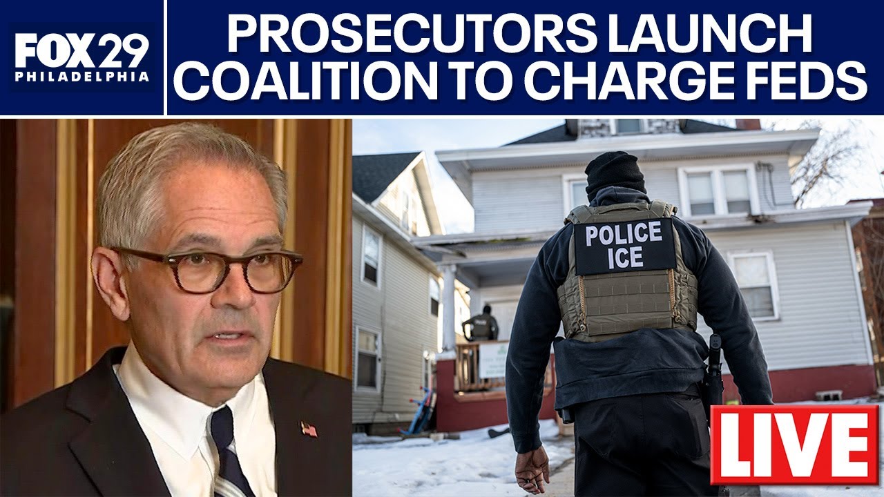 LIVE 🔴 Philadelphia DA to announce coalition to assist in prosecuting federal agents