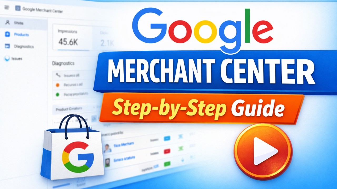 Google Merchant Center Tutorial 2026 | Complete Beginner Guide + Product Feed Optimization