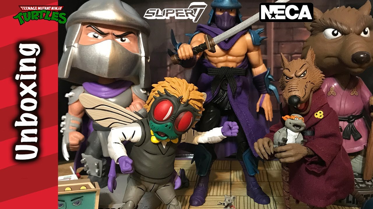 Shredder, Splinter and Baxter from Super7! NECA! And Funko?