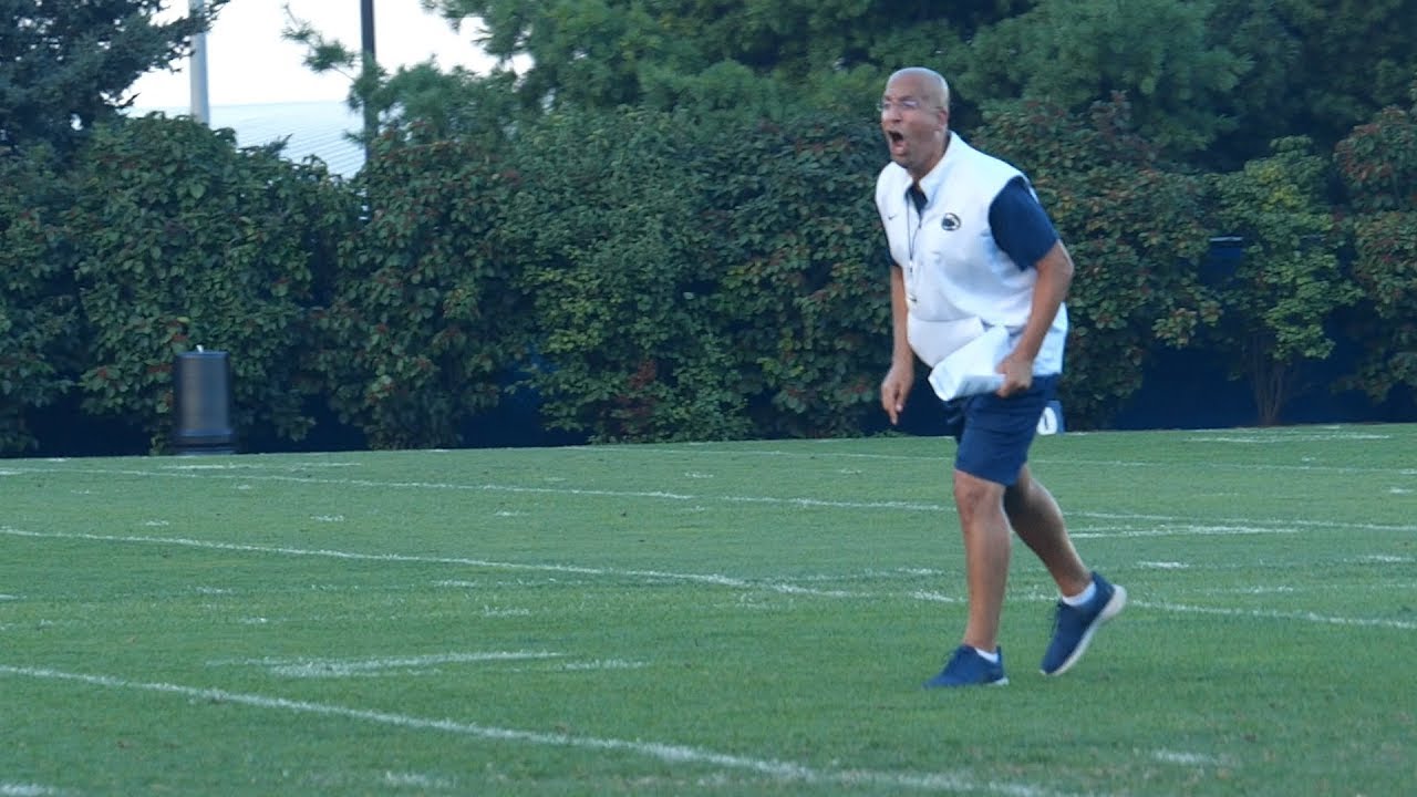 Why Penn State coach James Franklin is much more intense in practice than during games