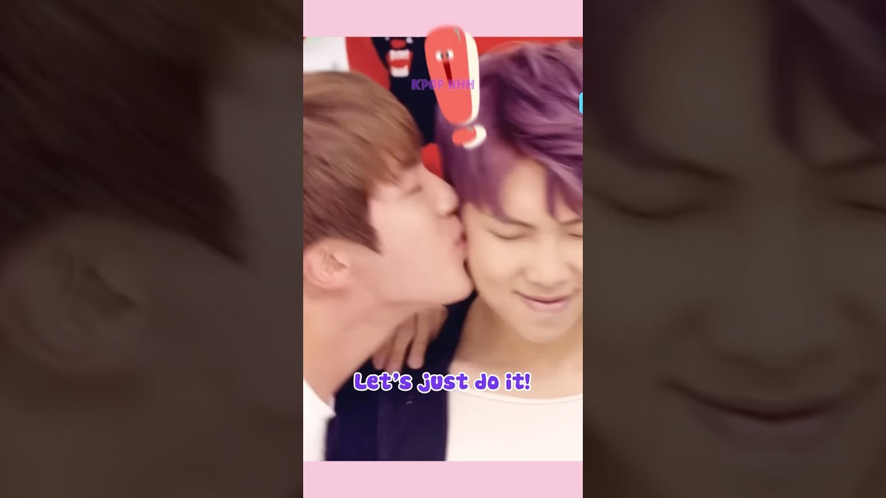 When Jin Kissed RM's Cheek As His Punishment 😝🤣 