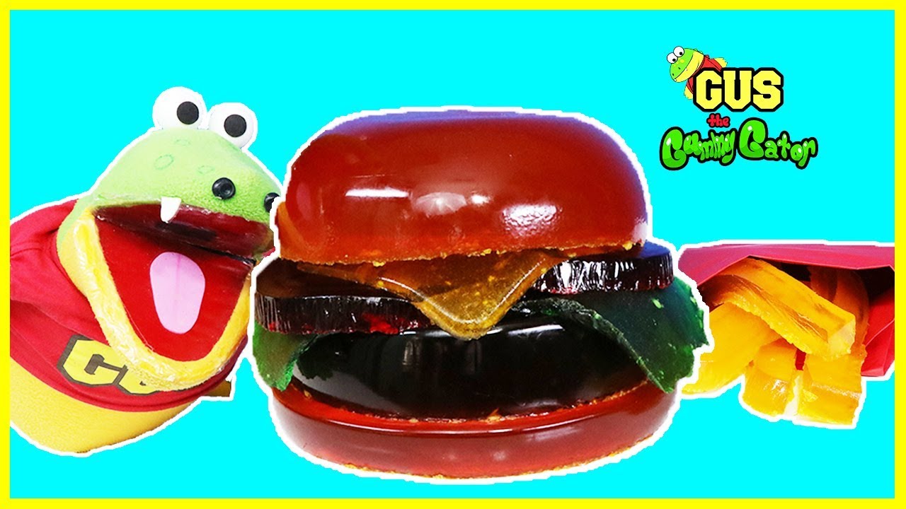 DIY GIANT GUMMY McDONALDS BURGER AND FRIES