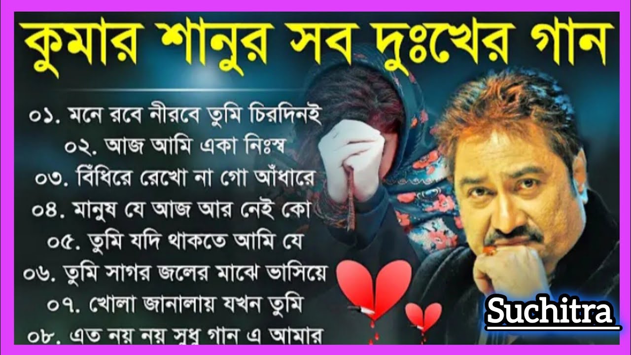 Kumar Sanu Bengali Sad Song|কুমার শানুর দুঃখের গান |Nonstop Audio Jukebox Old Bengali Song|