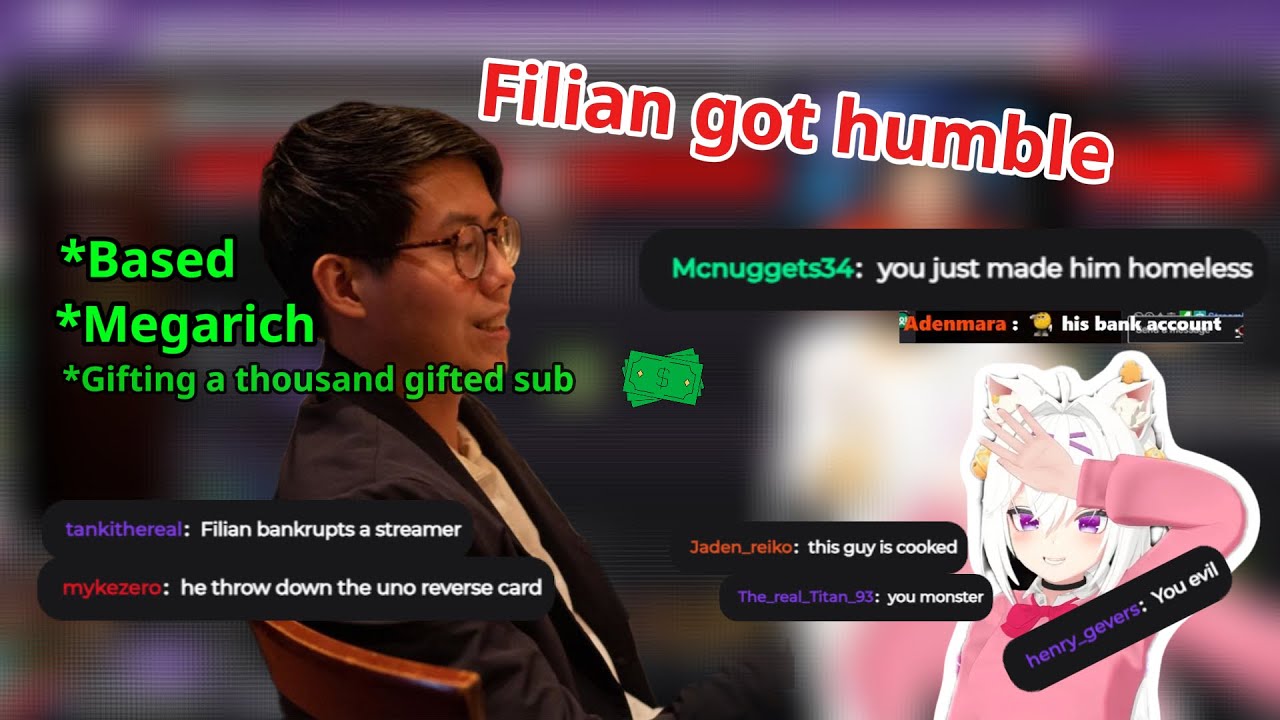 Filian got humble by a megarich Streamer.