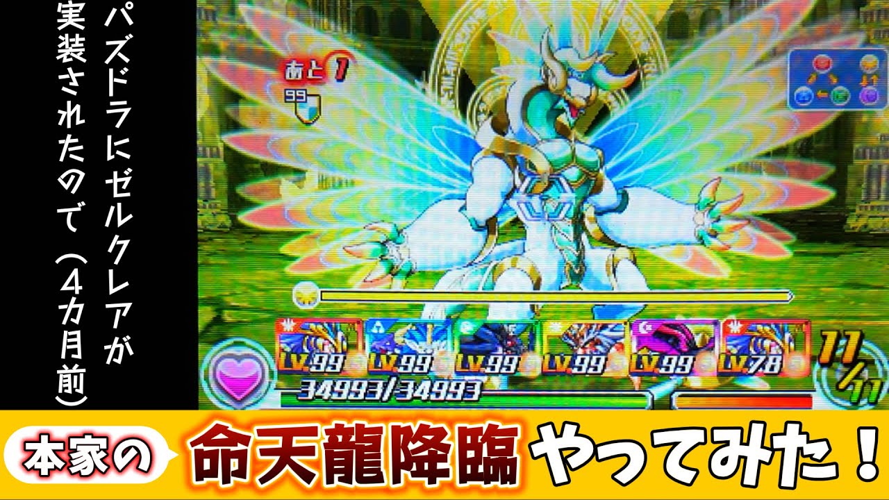 【懐かし】パズドラでゼルクレアが実装されたので、パズドラZのゼルクレア降臨やってみた！