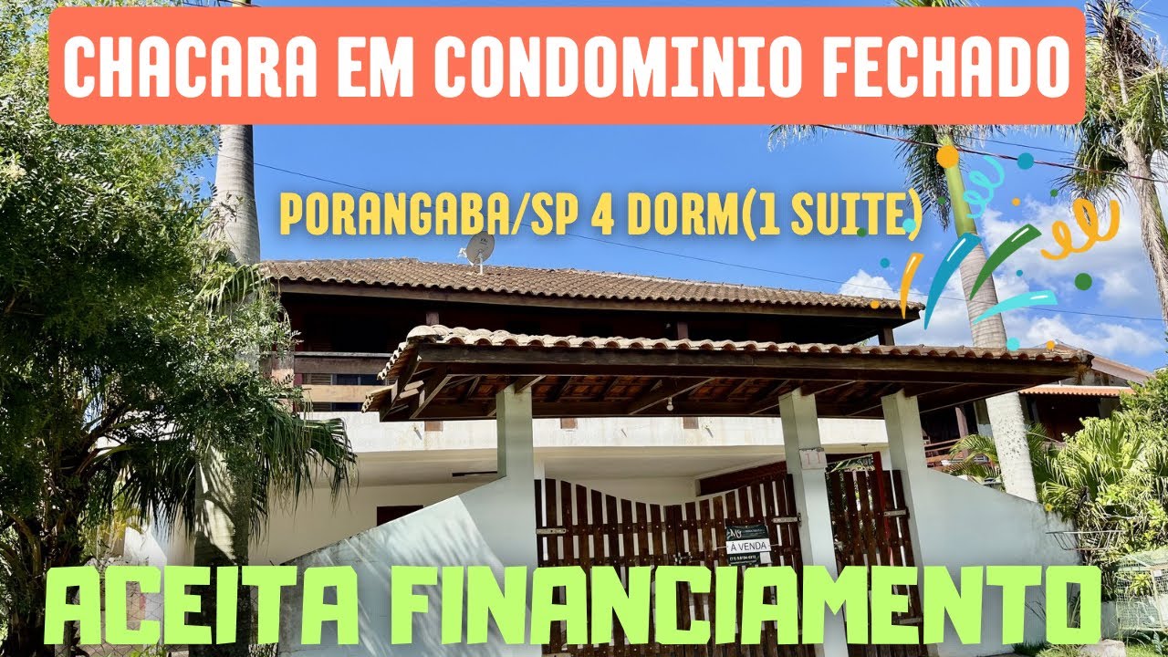 Chacara em condominio fechado - Porangaba/SP . Aceita financiamento !  