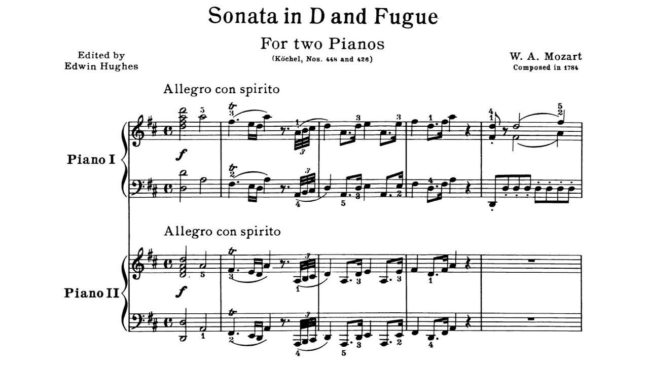 Mozart: Sonata for Two Pianos in D major, K.448