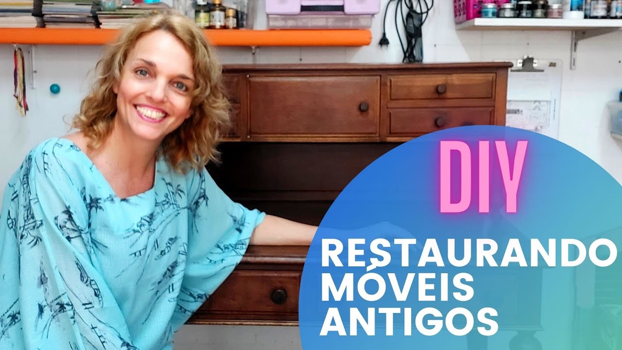 RESTAURAÇÃO de móveis antigos / Renove seus móveis de uma forma simples e barata / Faça Você Mesmo