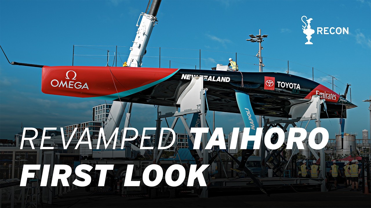 RECON | First Look at Emirates Team New Zealand Updated Taihoro for AC38#AmericasCup #AC38