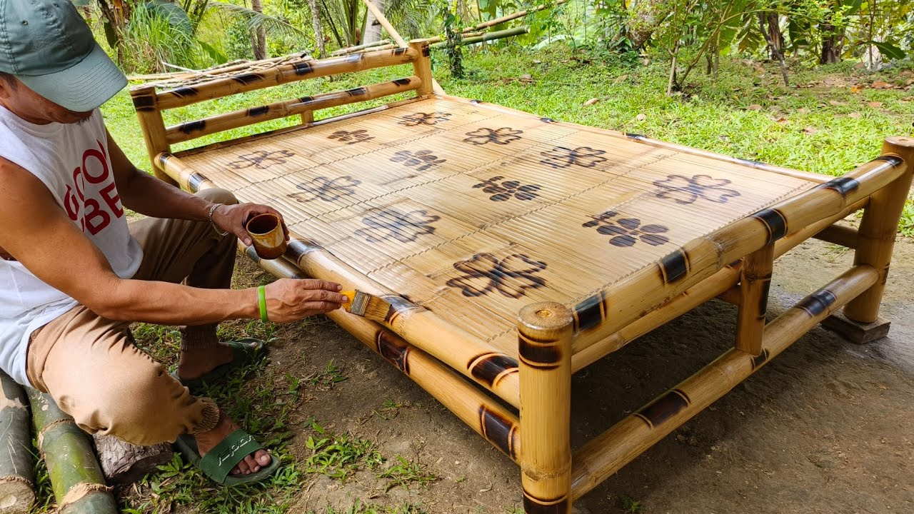 HOW TO MAKE A BAMBOO BED WITH NO EQUIPMENT