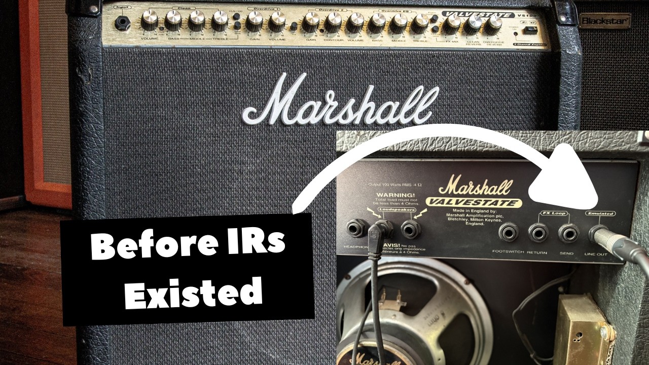 Тест записи линейного выхода Marshall Valvestate VS100 (до появления импульсных откликов)