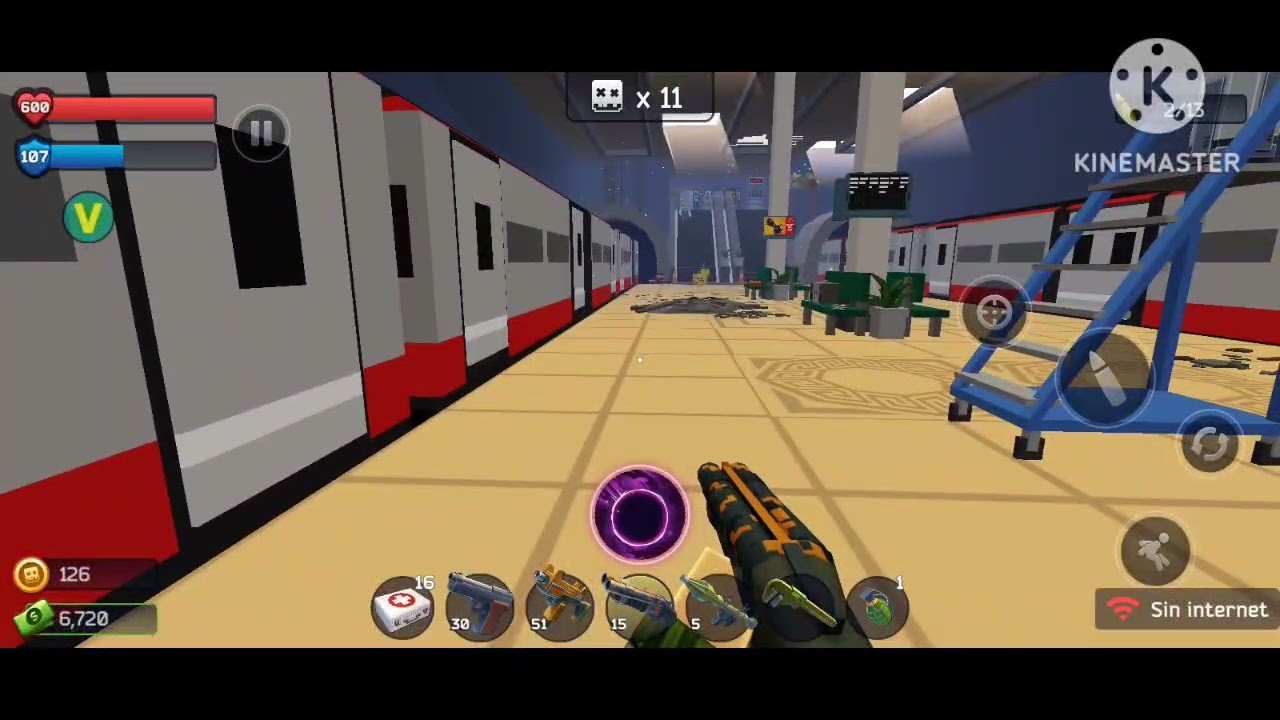 Jugando Pixel Combat Zombies 
