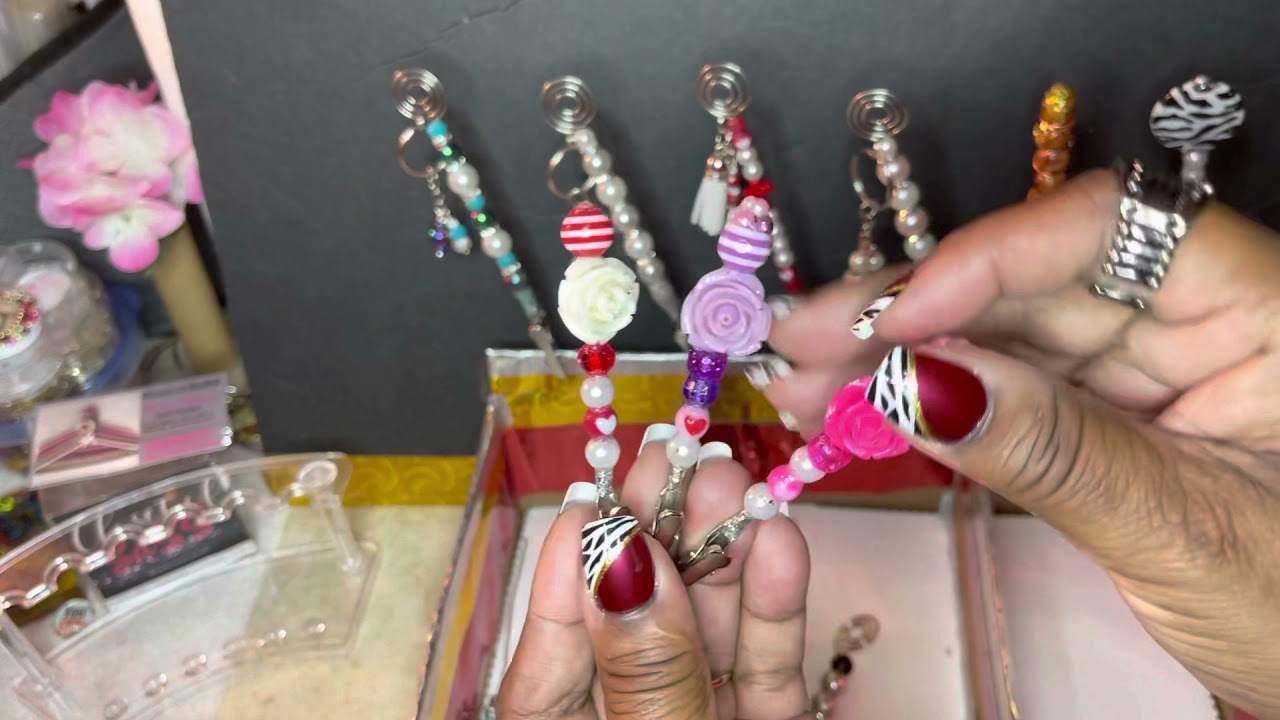 DIY Beaded Roach Clips | ATM CARD GRABBERS | Keychain | Show & Tell | By Closet of SaSS