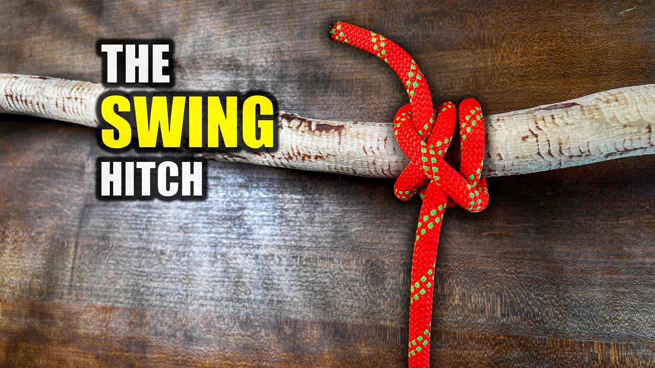 Как завязать узел SWING HITCH | сделать качели из веревки дома