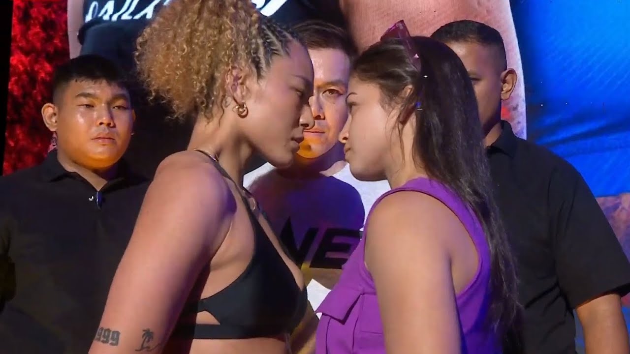 Itsuki Hirata vs. Victória Souza - Weigh-in Face-Off - (ONE 167) - /r/WMMA