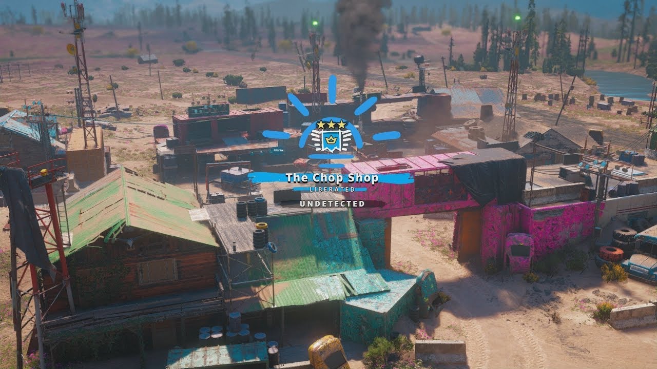 Far cry New Dawn Guide: The Chop Shop outpost (No Alarm, Undetected, Takedown only) easy farm